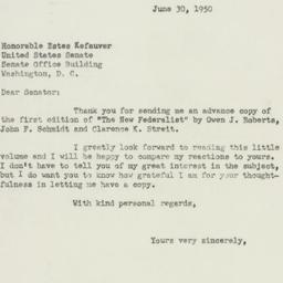 Letter: 1950 June 30