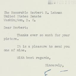 Letter: 1955 February 16