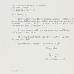 Letter: 1960 August 1