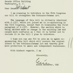 Letter: 1954 November 24