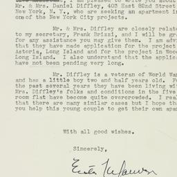 Letter: 1949 December 12