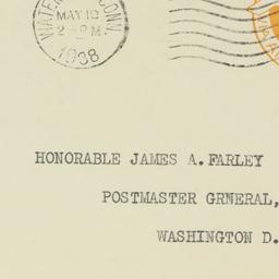 Envelope: 1938 May 19