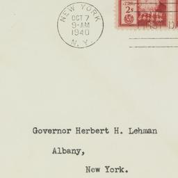 Envelope: 1940 October 7