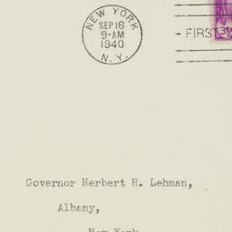 Envelope: 1940 September 16