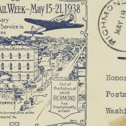 Envelope: 1938 May 19