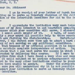 Letter: 1941 March 18