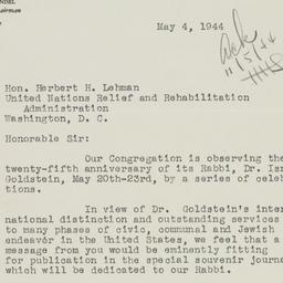 Letter: 1944 May 4