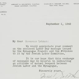 Letter: 1942 September 1