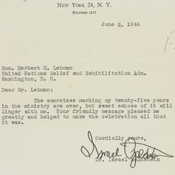 Letter: 1944 June 2
