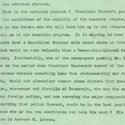 Speech: 1949 November 2