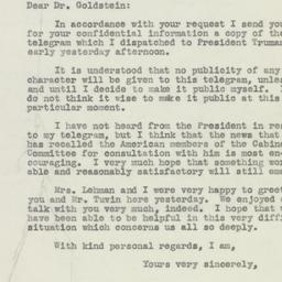 Letter: 1946 July 31
