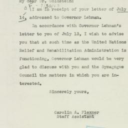 Letter: 1943 July 26
