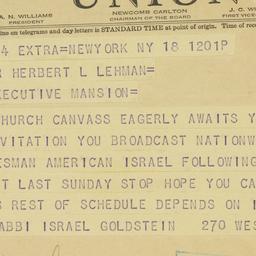 Telegram: 1942 November 18