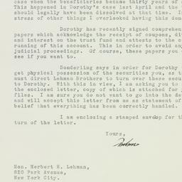 Letter: 1933 October 2