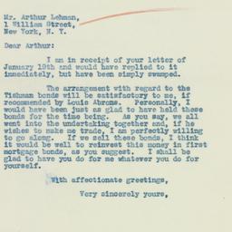 Letter: 1934 January 26