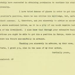 Letter: 1934 February 23