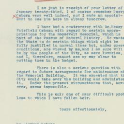 Letter: 1933 January 25