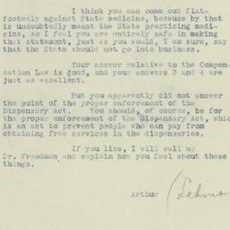 Letter: 1932 November 3