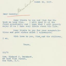 Letter: 1937 March 22