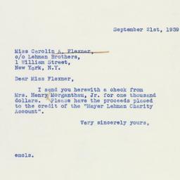 Letter: 1939 September 21