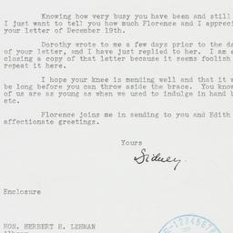 Letter: 1939 January 5