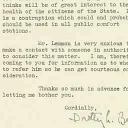 Letter: 1938 February 9
