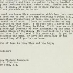Letter: 1945 November 5