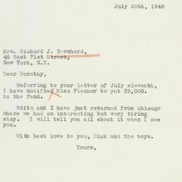 Letter: 1940 July 20