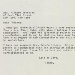 Letter: 1945 October 3