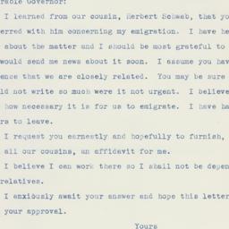 Letter: 1939 January 21