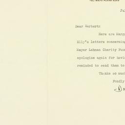 Letter: 1938 July 12