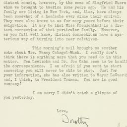 Letter: 1945 November 7