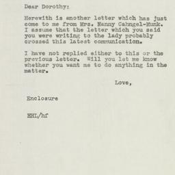 Letter: 1945 November 5