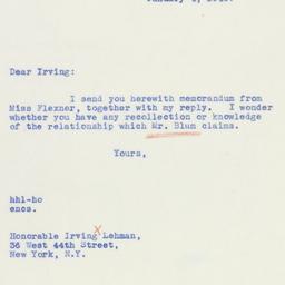 Letter: 1940 January 4