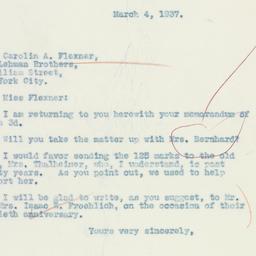 Letter: 1937 March 4