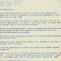 Letter: 1947 October 15