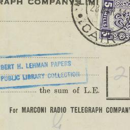 Telegram: 1944 March 28