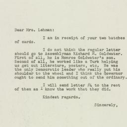 Memorandum: 1949 November 27
