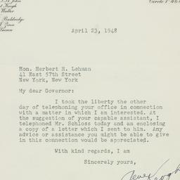 Letter: 1948 April 23