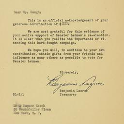Letter: 1950 November 4