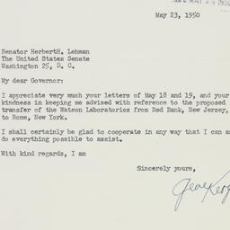 Letter: 1950 May 23