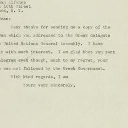 Letter: 1947 December 1