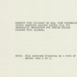 Administrative Record: n.d.