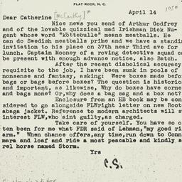 Letter: 1950 April 14