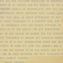 Telegram: 1938 January 7