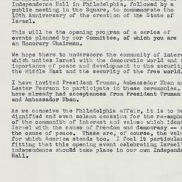 Letter: 1958 February 6