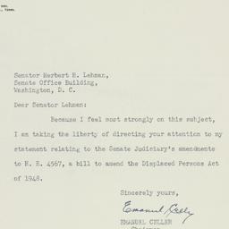 Letter: 1950 February 1