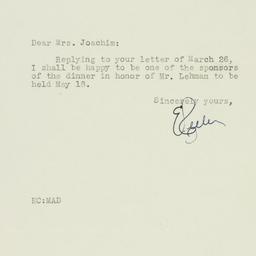 Letter: 1947 April 1