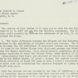 Letter: 1950 March 22
