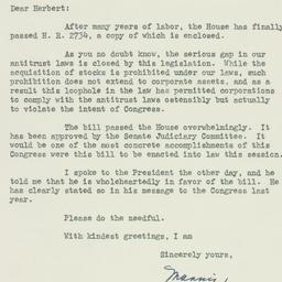 Letter: 1950 November 17